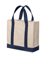 Port Authority Cotton Canvas Two-Tone Tote Bag