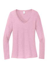 District Women’s Perfect TrI Long Sleeve V-Neck TShirt