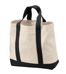 Port Authority Ideal Twill Two-Tone Shopping Tote Bag