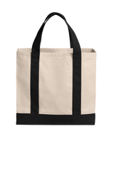Port Authority Cotton Canvas Two-Tone Tote Bag