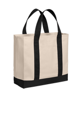 Port Authority Cotton Canvas Two-Tone Tote Bag