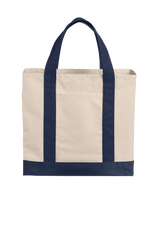 Port Authority Cotton Canvas Two-Tone Tote Bag