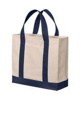 Port Authority Cotton Canvas Two-Tone Tote Bag