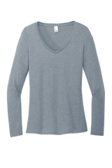 District Women’s Perfect TrI Long Sleeve V-Neck TShirt