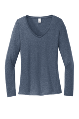 District Women’s Perfect TrI Long Sleeve V-Neck TShirt